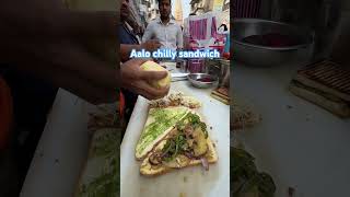 Aalo chilly sandwich making streetfoodindia streetfood indiafoodstreet101 food [upl. by Macknair135]