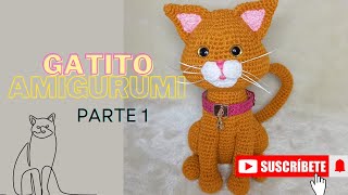 Crea un GATITO AMIGURUMI Adorable  PARTE 1  Tutorial Paso a Paso [upl. by Nivi692]