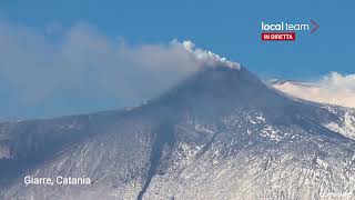 LIVE Eruzione Etna emissione di cenere diretta video [upl. by Philippe]