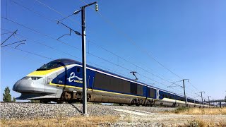 High speed Train  TGV Eurostar OUIGO Thalys in France [upl. by Genni723]