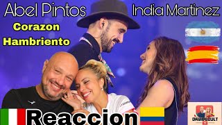 🎶 India Martínez amp Abel Pintos  Corazón Hambriento 🎶 REACCIÓN 🇮🇹 ITALIAN AND 🇨🇴 COLOMBIAN [upl. by Talley807]