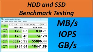 How to hard disk benchmark test  IOPS  MBps  GBps [upl. by Mathe]