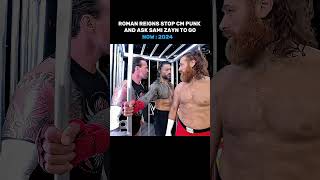 Roman reigns stops cm punk and asks sami zayn to leave  same moment in 2022 quoteditquot [upl. by Mia251]