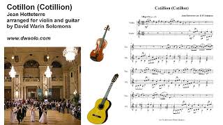 Cotillon by Jean Hotteterre arranged for violin and guitar [upl. by Megen]