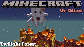 TWILIGHT FOREST MOD  UR GHAST BOSS  MINECRAFT 1165 MOD SHOWCASE [upl. by Raviv249]