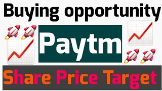 Paytm Share ll Share Buying opportunity For 900 Target 🚀🚀🚨🚨🚨🚨 [upl. by Ogeid]