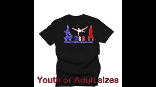 USA Gymnastics Shirts Available  Male and Female SaraBethsGymnastscomShop [upl. by Cassell193]