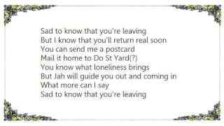 Gregory Isaacs  Sad to Know Youre Leaving Lyrics [upl. by Yreva]