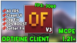 Optifine V3 For MCPE 121 FPS BOOST🔥 [upl. by Budd]