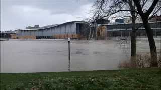 Flood in Grand Rapids Michigan 04202013 [upl. by Krenek196]