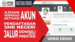 STEP BY STEP CARA DAFTAR PPDB SMK NEGERI JAWA TENGAH TAHUN 20232024  VERSI DEMO 03 [upl. by Demetrius]