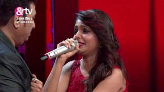 Sugandha Mishra Mimics Kajol  Moment  The Voice India S2  SatSun 9 PM [upl. by Sax]