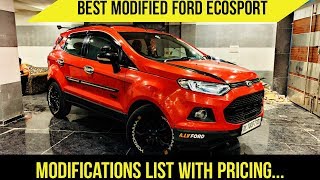 Ford Ecosport Modifications list with pricing  Ecosport Titanium  Best Modified Ford Ecosport [upl. by Chemaram]