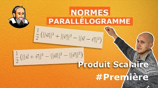 Calculer un PRODUIT SCALAIRE avec les NORMES dans un PARALLÉLOGRAMME  Première exercice corrigé [upl. by Tati302]