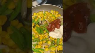 Cheese Corn Onion Pasta recipe food shorts [upl. by Sherri]