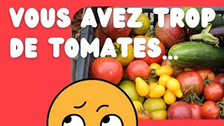 Comment conserver des tomates toute lannée [upl. by Zhang]