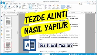 Tezde Alıntı Nasıl Yapılır I Dolaylı Doğrudan Kaynak Gösterimi [upl. by Finkelstein]