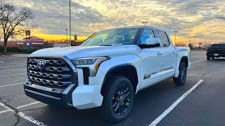 2023 Toyota Tundra Platinum Hybrid 4X4  Overview and Detailed Walkthrough [upl. by Sell96]