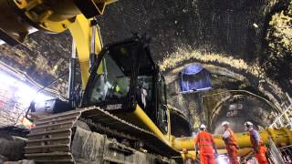 Behind the hoardings Crossrail Connaught Tunnel [upl. by Ahsikahs]