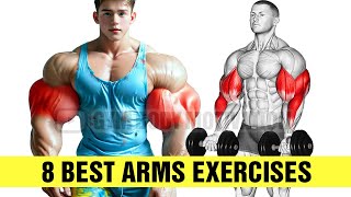 8 Best Arms Workout At Gym Biceps and Triceps Workout [upl. by Alicsirp]