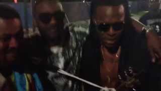 Flavour  Hanging Out with Fally Ipupa and DBanj [upl. by Atiras]