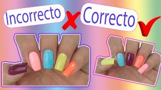 CLASE 2 Errores al aplicar esmalte semipermanente  aplicaciòn correcta Funnailstatyz 💅 [upl. by Karalee]