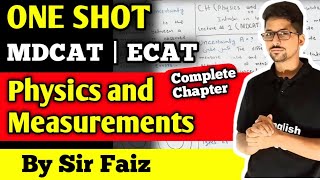 Chapter 1 physics and measurements or introduction to physics one shot video MDCAT amp ECAT lecture 1 [upl. by Mallen]