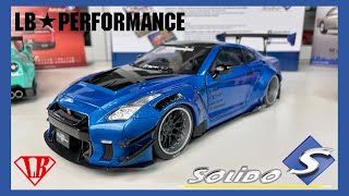 118 Nissan GTR R35 Liberty Walk LB WORK 2  Blue Metallic  Solido Unboxing [upl. by Ettenwad205]