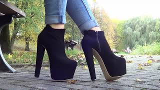 high heels  extreme platform ankle boots from TAJNACLUB [upl. by Ecinahs993]