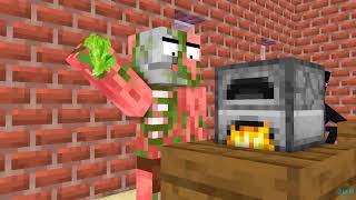 Monster School COOKING CHALLENGE 4 Minecraft Animation [upl. by Eltsirk800]