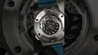 Hublot Big Bang Chronograph Steel Blue Diamonds [upl. by Eirrej]