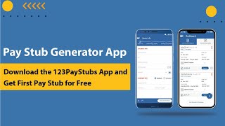 How to Generate Pay Stubs using Mobile App Pay Stub Generator App [upl. by Atiuqahc]