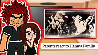 Parents React to their children  Baki Hanma Son of Ogre  Gacha react [upl. by Karney]