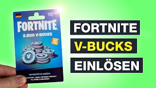 Fortnite V Bucks Karten einlösen  Guthaben Code auf Geschenkkarte  Tutorial  Testventure [upl. by Armanda]