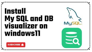 MY SQL server and DB visualizer installing [upl. by Adnuhsed]