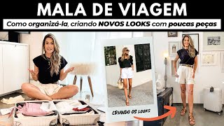 Como fazer a MALA DE VIAGEM criando novos looks com as roupas que já temos no armário [upl. by Yraek]