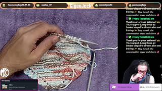 🔴Knitting more dishcloths and talking about life Day 6 A lurker safe place [upl. by Eeral]