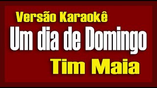 Tim Maia Um Dia de Domingo Karaokê [upl. by Adnak]