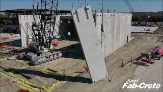 Wortham Middle School Tornado Shelter  Panel Lift [upl. by Atalayah]