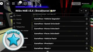 Brookhaven Script Premium Gamepass GUI  REDz HUB  HydrogenFluxusArceus x Mobile [upl. by Biamonte]