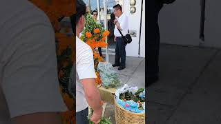 花檔 flower vendor ​Crucecita 小鎮Huatulco Oaxaca Mexico 墨西哥20241029 [upl. by Artenal]