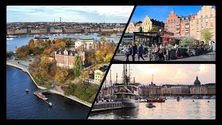 Stockholm Sweden Summer Walk 4k HDR Walking Tour 2022 [upl. by Oicnerolf]