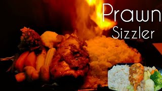 Prawn Sizzler  Seafood Sizzler  Restaurant Style Prawn Sizzler  Prawn with Rice and Veggies [upl. by Ayotel]