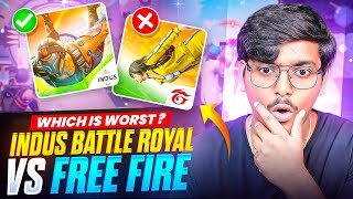 Free Fire Vs Indus Battle Royale Full Comparison [upl. by Earaj829]