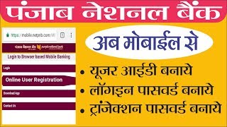 Hindi PNB internet banking activated with mobile app [upl. by Anerol]