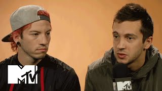 Twenty One Pilots Explain Why Their Album Is Called quotBlurry Facequot  MTV News [upl. by Nagaek]