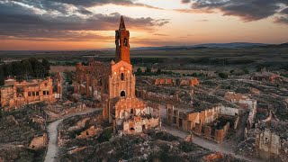 A War Destroyed this Abandoned Ghost Town in Spain  Belchite [upl. by Anstus]