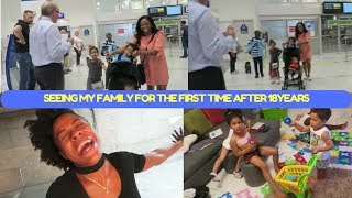 VLOG  SEEING MY FAMILY FOR THE FIRST TIME AFTER 18YEARS  MY FAMILY IS HERE [upl. by Yraunaj494]