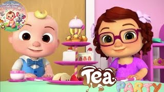 Tea Party Song 🫖 Shahzains nursery rhymes and baby songs [upl. by Nylrac]