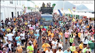 2023 JOUVERT MORNING wt SIGNAL BAND in ROSEAU  AERIAL DOMINICA [upl. by Elane659]